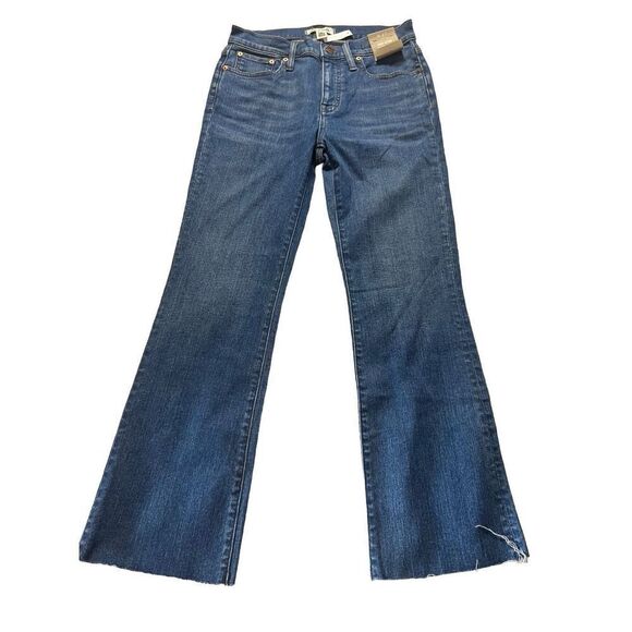 Madewell Women's Blue NI962 Mid Rise Kick Out Ankle Denim Jeans Size 27 NWT - Picture 1 of 6